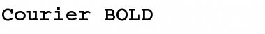 Courier BOLD Font