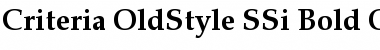 Download Criteria OldStyle SSi Font Download Criteria OldStyle SSi Font