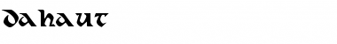 Download Dahaut Font Download Dahaut Font