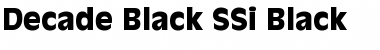 Download Decade Black SSi Font Download Decade Black SSi Font