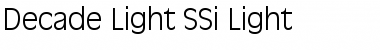 Download Decade Light SSi Font Download Decade Light SSi Font