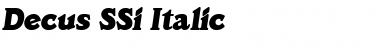 Download Decus SSi Font Download Decus SSi Font