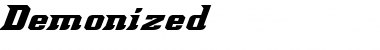 Download Demonized Font Download Demonized Font