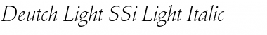 Download Deutch Light SSi Font Download Deutch Light SSi Font