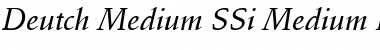 Download Deutch Medium SSi Font Download Deutch Medium SSi Font