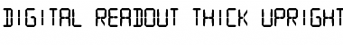Download Digital Readout Thick Upright Font Download Digital Readout Thick Upright Font