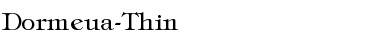 Download Dormeua-Thin Font Download Dormeua-Thin Font