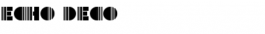 Download Echo Deco Font Download Echo Deco Font