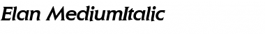 Download Elan-MediumItalic Font Download Elan-MediumItalic Font
