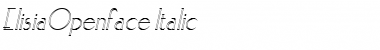 Download ElisiaOpenface Font Download ElisiaOpenface Font