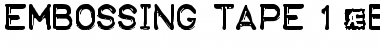 Download Embossing Tape 1 (BRK) Font Download Embossing Tape 1 (BRK) Font