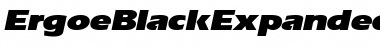 Download ErgoeBlackExpanded Font Download ErgoeBlackExpanded Font