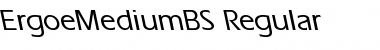Download ErgoeMediumBS Font Download ErgoeMediumBS Font