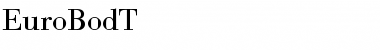 Download EuroBodT Font Download EuroBodT Font