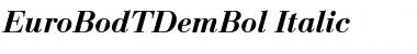 Download EuroBodTDemBol Font Download EuroBodTDemBol Font