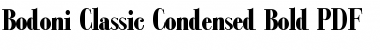 Download Bodoni Classic Condensed Font Download Bodoni Classic Condensed Font