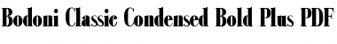 Download Bodoni Classic Condensed Plus Font Download Bodoni Classic Condensed Plus Font