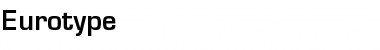 Download Eurotype Font Download Eurotype Font