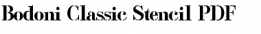 Download Bodoni Classic Stencil Font Download Bodoni Classic Stencil Font