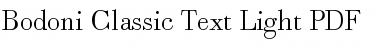 Download Bodoni Classic Text Light Font Download Bodoni Classic Text Light Font