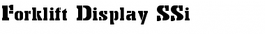 Download Forklift Display SSi Font Download Forklift Display SSi Font