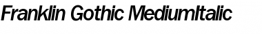 Download Franklin_Gothic-MediumItalic Font Download Franklin_Gothic-MediumItalic Font