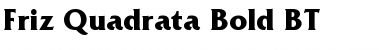Download FrizQuadrata BT Font Download FrizQuadrata BT Font
