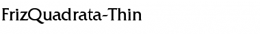 Download FrizQuadrata-Thin Font Download FrizQuadrata-Thin Font