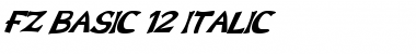 Download FZ BASIC 12 ITALIC Font Download FZ BASIC 12 ITALIC Font