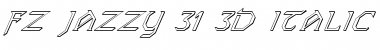 Download FZ JAZZY 31 3D ITALIC Font Download FZ JAZZY 31 3D ITALIC Font