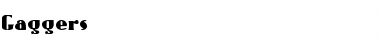 Download Gaggers Font Download Gaggers Font