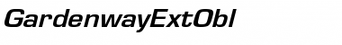 Download GardenwayExtObl Font Download GardenwayExtObl Font