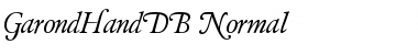 Download GarondHandDB Font Download GarondHandDB Font