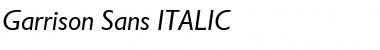 Download Garrison Sans Font Download Garrison Sans Font