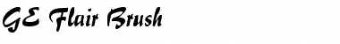 Download GE Flair Brush Font Download GE Flair Brush Font