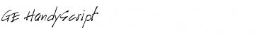 Download GE HandyScript Font Download GE HandyScript Font