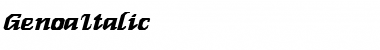 Download GenoaItalic Font Download GenoaItalic Font