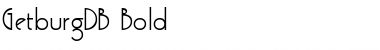 Download GetburgDB Font Download GetburgDB Font