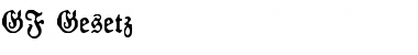Download GF Gesetz Font Download GF Gesetz Font