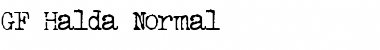 Download GF Halda Normal Font Download GF Halda Normal Font
