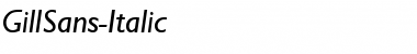 Download GillSans-Italic Font Download GillSans-Italic Font