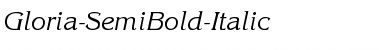 Download Gloria-SemiBold-Italic Font Download Gloria-SemiBold-Italic Font