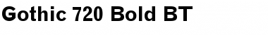 Download Gothic720 BT Font Download Gothic720 BT Font