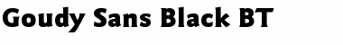 Download GoudySans Blk BT Font Download GoudySans Blk BT Font