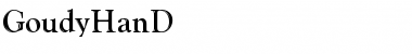Download GoudyHanD Font Download GoudyHanD Font