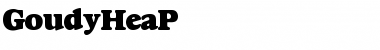 Download GoudyHeaP Font Download GoudyHeaP Font