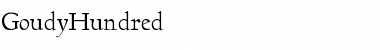 Download GoudyHundred Font Download GoudyHundred Font