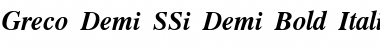 Download Greco Demi SSi Font Download Greco Demi SSi Font