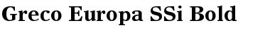 Download Greco Europa SSi Font Download Greco Europa SSi Font
