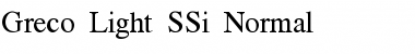 Download Greco Light SSi Font Download Greco Light SSi Font